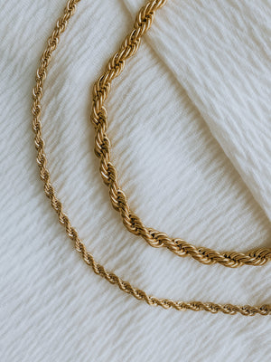 Thick Twisted Rope Necklace