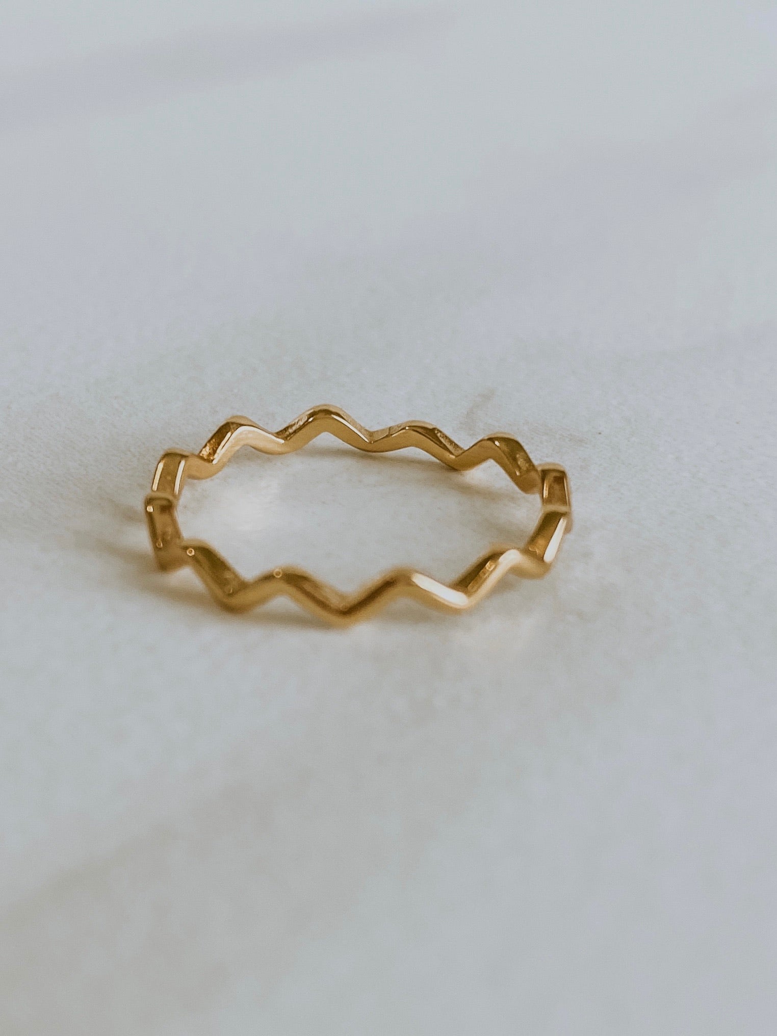 Wave Stacker Ring