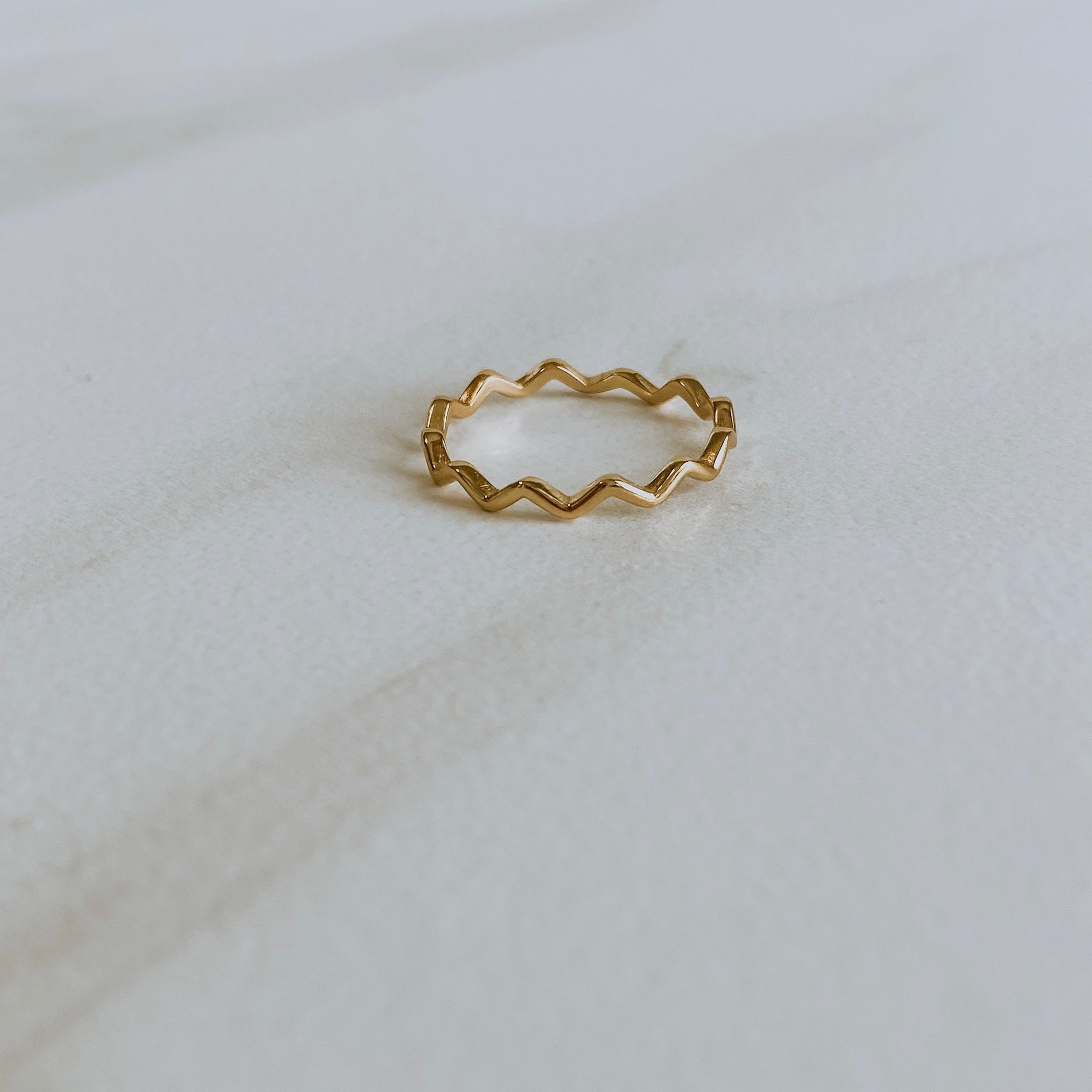 Wave Stacker Ring
